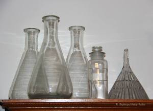 beakers and bottles